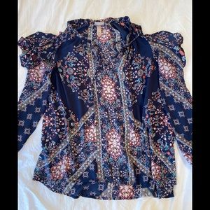 Knox Rose Cold Shoulder Blouse size XL